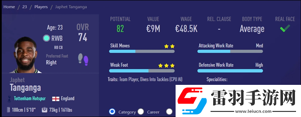 fifa23中场妖人有什么好的