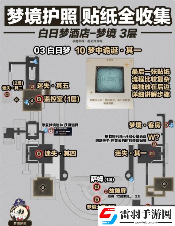 崩坏星穹铁道梦境护照贴纸在哪