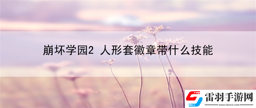 崩坏学园2人形套徽章带什么技能