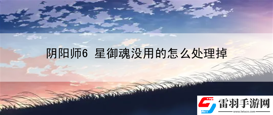 阴阳师6星御魂没用的怎么处理掉