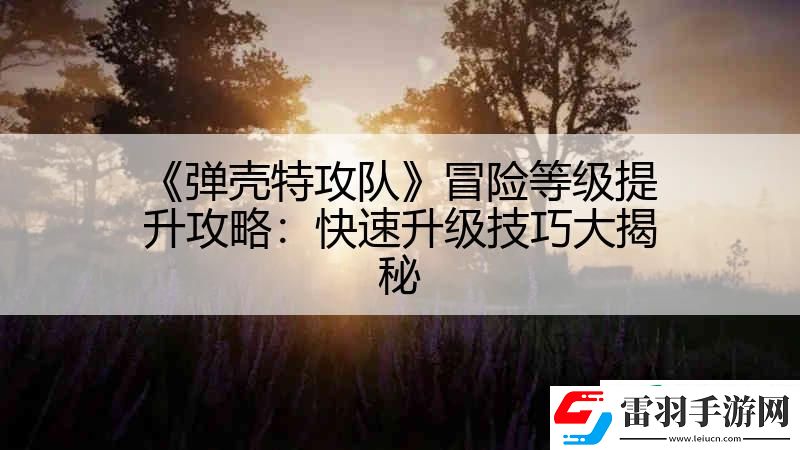 弹壳特攻队冒险等级提升攻略
