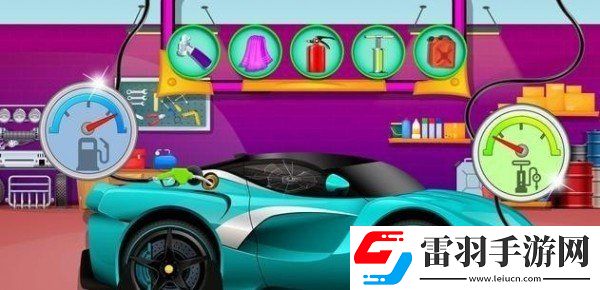 小孩洗车