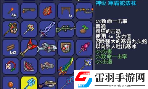 泰拉瑞亚前期法师装备推荐