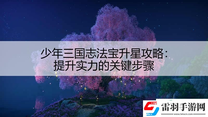 少年三国志法宝升星攻略