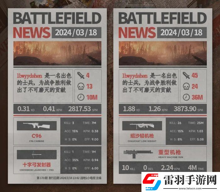 战地风云1支援兵武器怎么选
