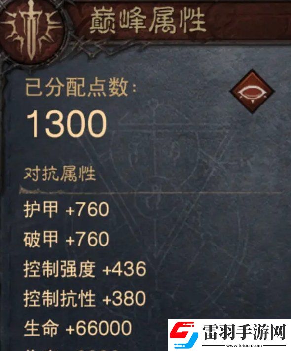 暗黑破坏神不朽1300级怎么加点