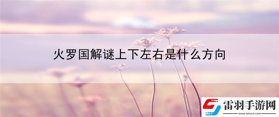 火罗国解谜上下左右是什么方向