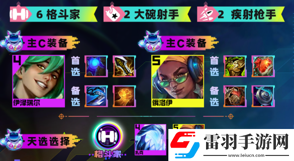 云顶之弈s10格斗九五阵容推荐