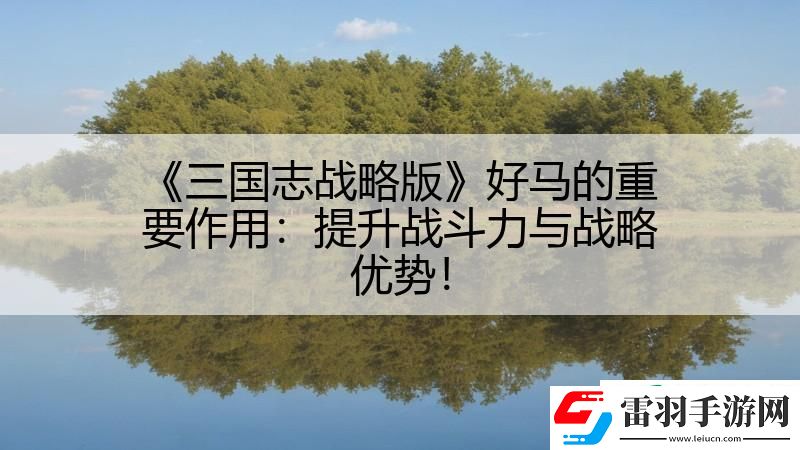三国志战略版好**重要作用