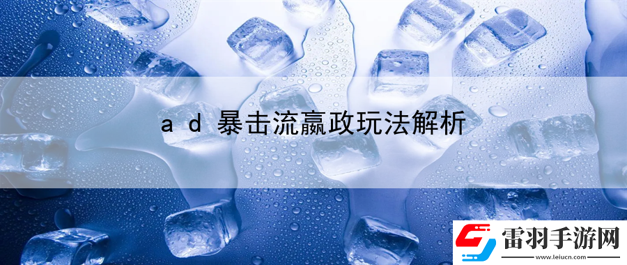 ad暴击流嬴政玩法解析