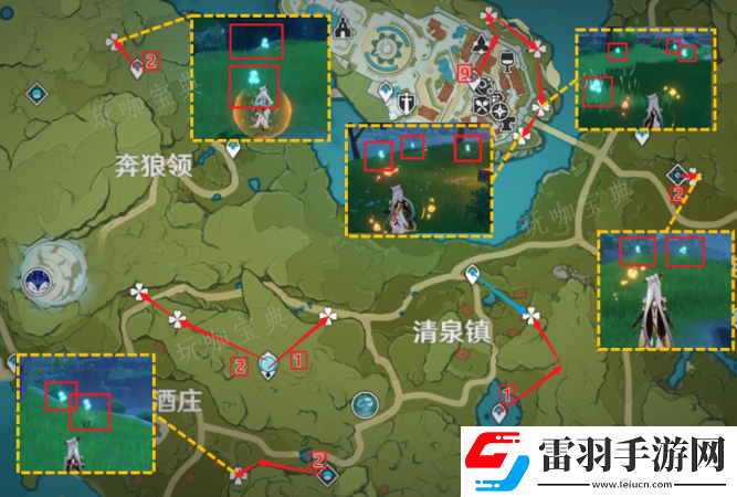 原神蒲公英籽位置图