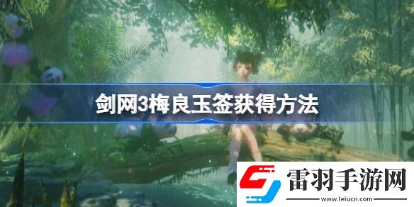 剑网3梅良玉签怎么获得