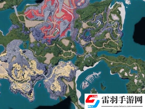 幻兽帕鲁全地图矿点及建家地点建议