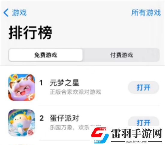 网易慌了元梦之星双榜超过了蛋仔