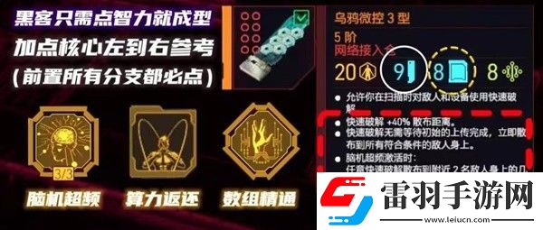赛博朋克2077热门流派义体搭配分享