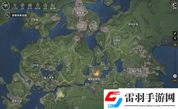 塔瑞斯世界全地图探索点位有哪些