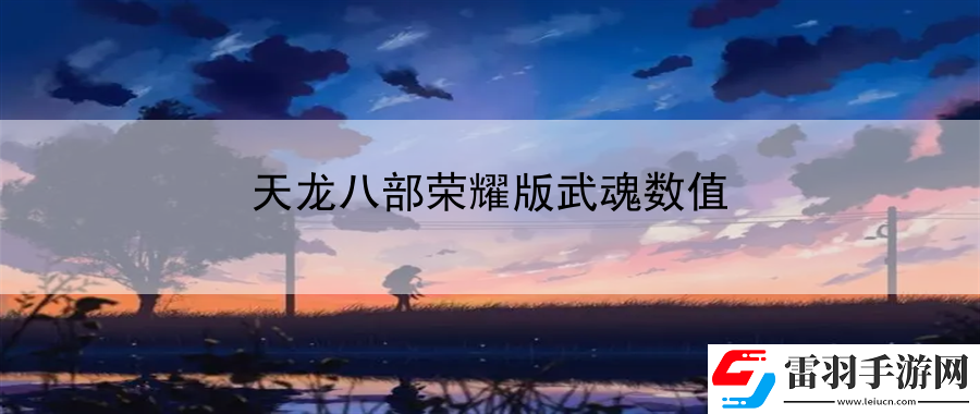 天龙八部荣耀版武魂数值