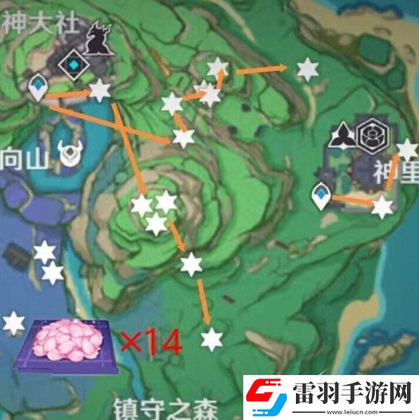 原神神里绫华突破材料绯樱绣球采集路线一览