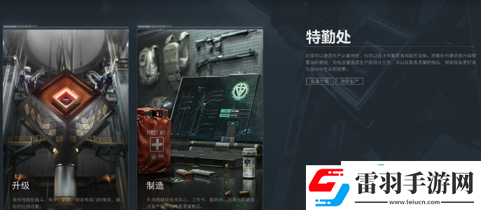 三角洲行动手游特勤处有哪些部门