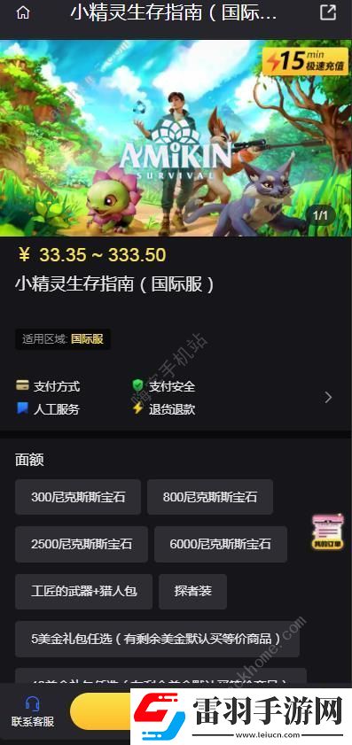小精灵生存指南国际服怎么充值