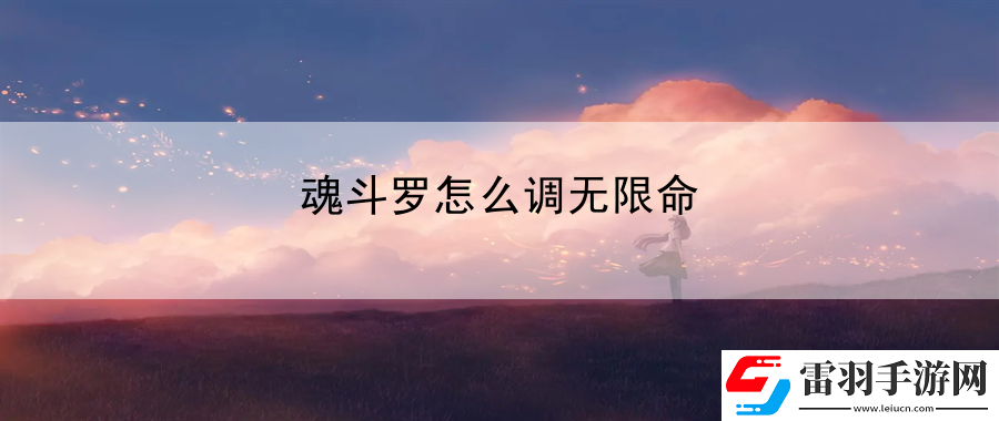 魂斗罗怎么调无限命
