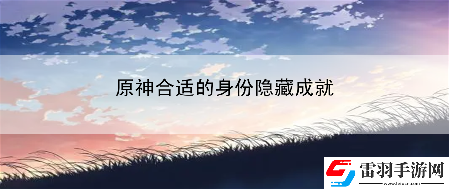 原神合适的身份隐藏成就