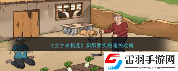 文字来找茬奶奶要疾跑怎么通关