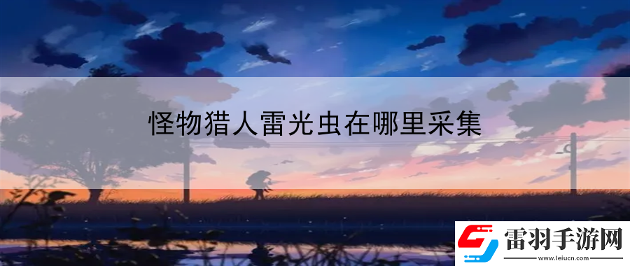 怪物猎人雷光虫在哪里采集