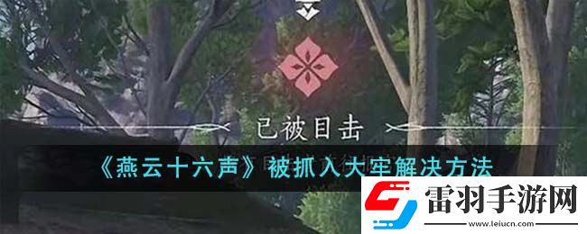 燕云十六声被抓入大牢解决方法