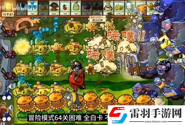 植物大战僵尸杂交版2.1版冒险模式第64关怎么过