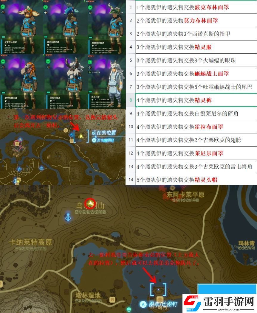塞尔达传说王国之泪魔犹伊的遗失物可以兑换哪些道具