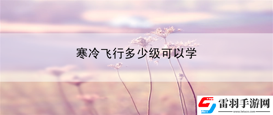 寒冷飞行多少级可以学