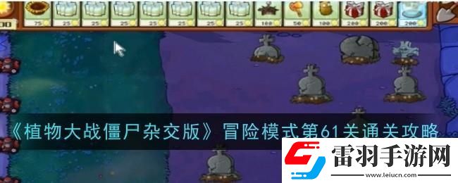 植物大战僵尸杂交版冒险第六十一关怎么过