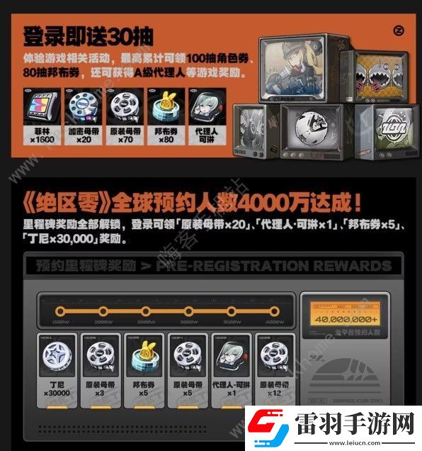 绝区零1.0版本菲林可获取数量汇总