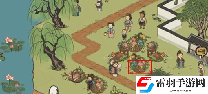 江南百景图花篮放在空地上方法是什么