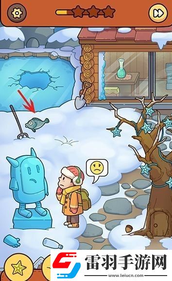 脑洞大侦探怎么通过雪地玩闹怎么找到鱼