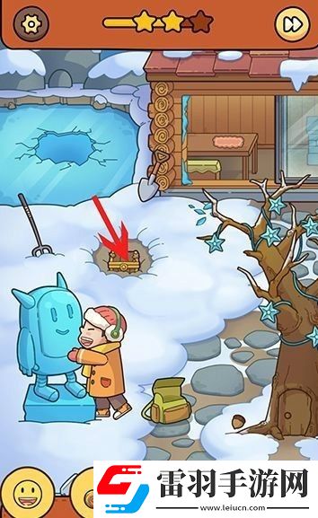 脑洞大侦探怎么通过雪地玩闹怎么找到鱼