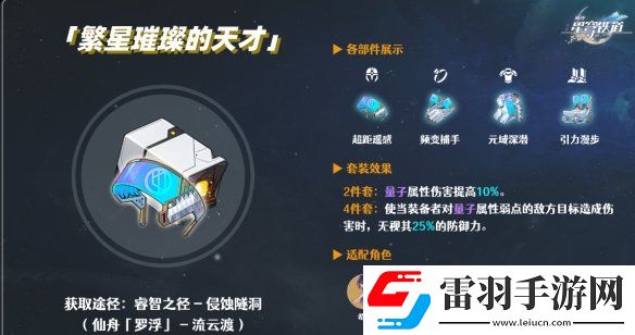 崩坏星穹铁道全角色遗器搭配