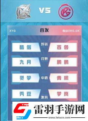 2022王者荣耀kpl夏季赛6月10日首发名单介绍