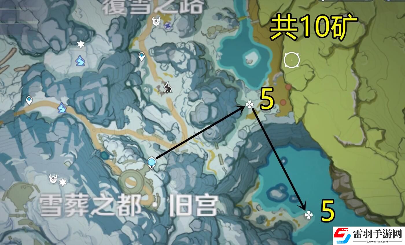 原神星银矿石分布图
