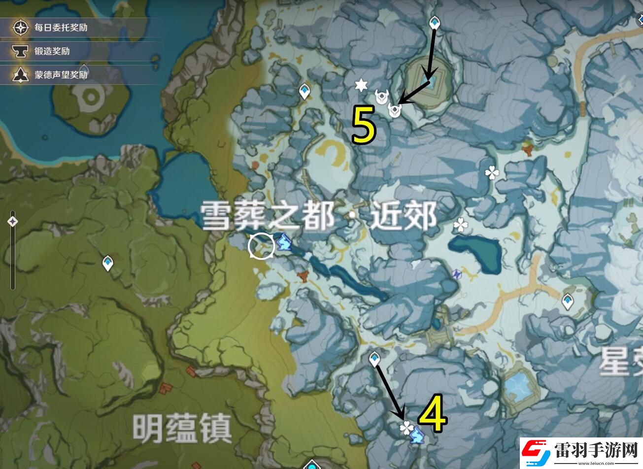 原神星银矿石分布图