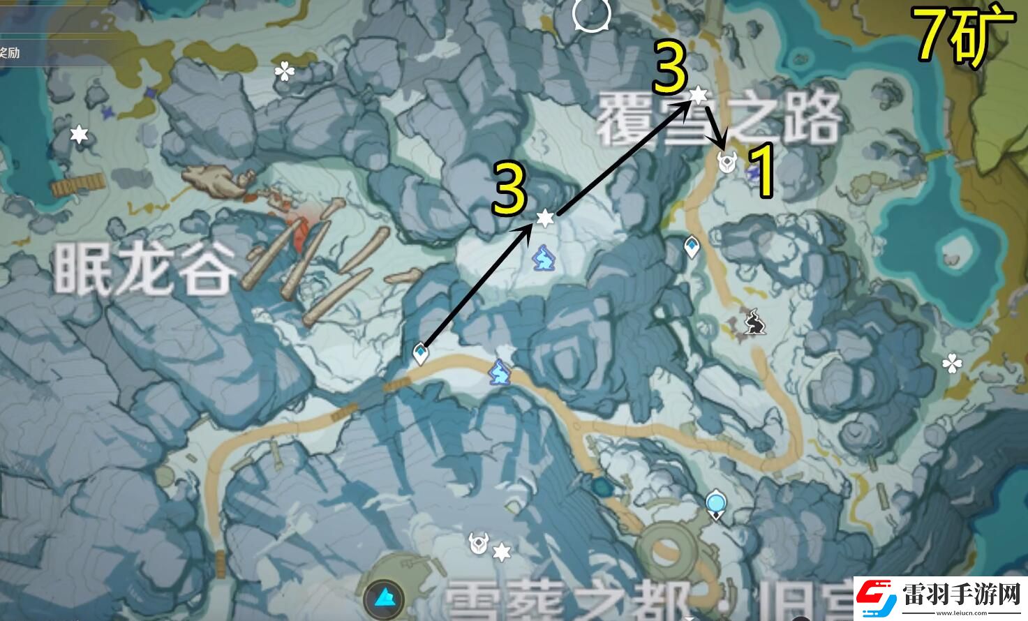 原神星银矿石分布图