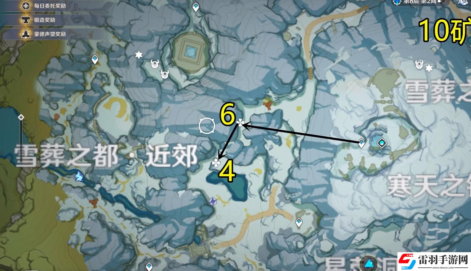 原神星银矿石分布图