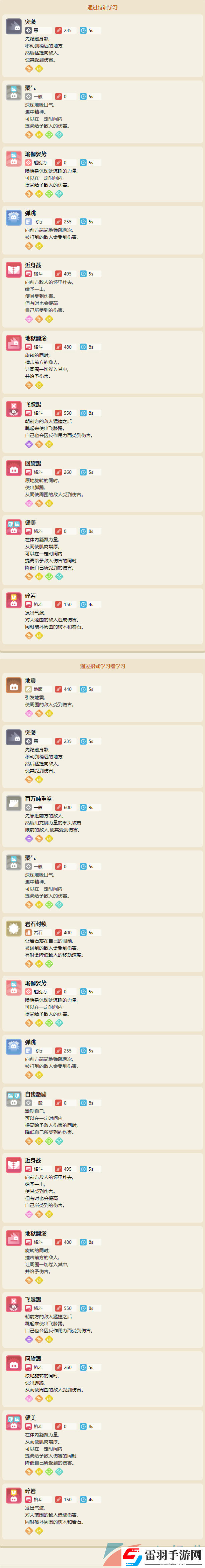 宝可梦大探险飞腿郎属性技能怎么样