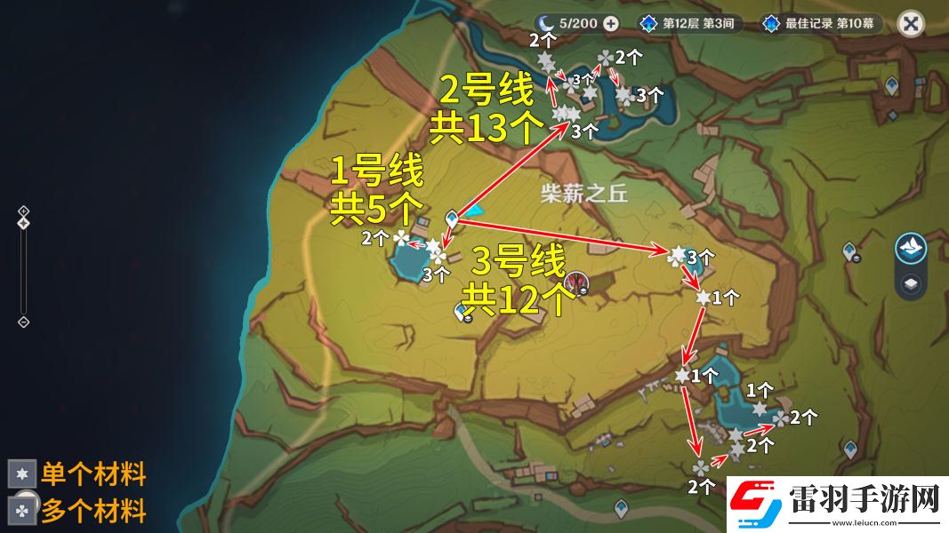 原神灼灼彩菊位置在哪里原神灼灼彩菊采集点采集路线详解