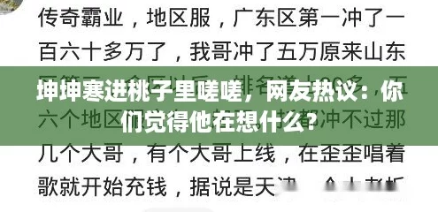 坤坤寒进桃子里嗟嗟