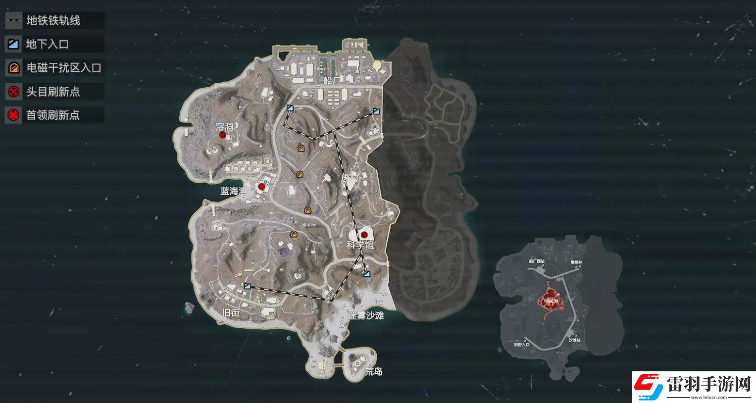 和平精英地铁逃生金库位置大全