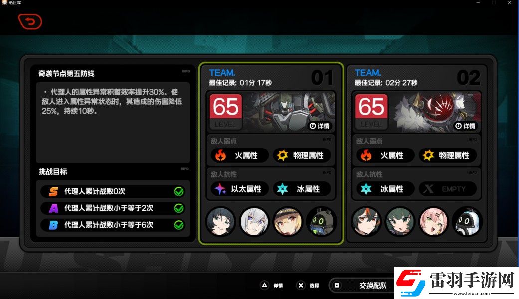 绝区零奇袭节点5快速通关技巧