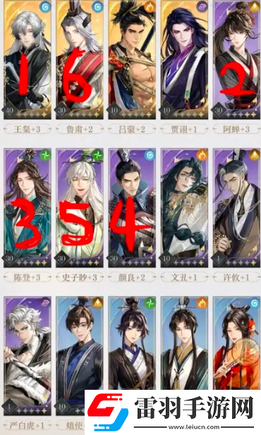 如鸢第三章通关阵容搭配