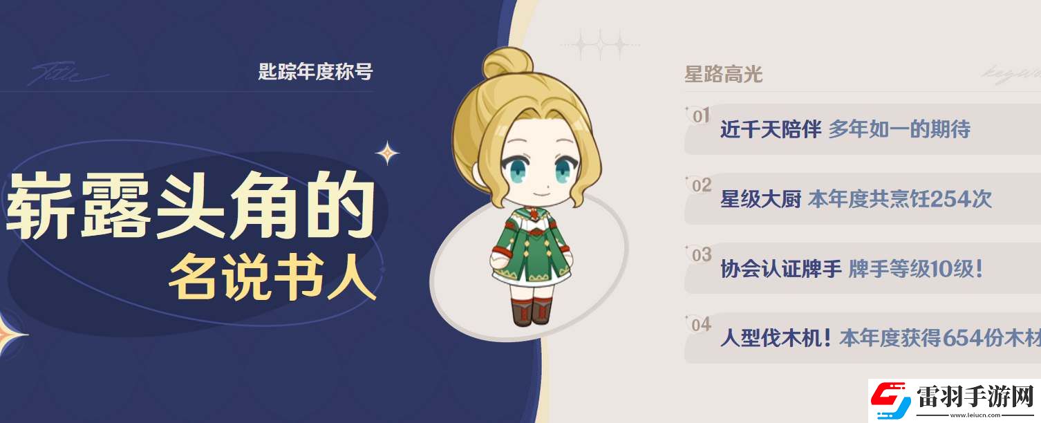 原神星路拾忆年度回忆查看地址